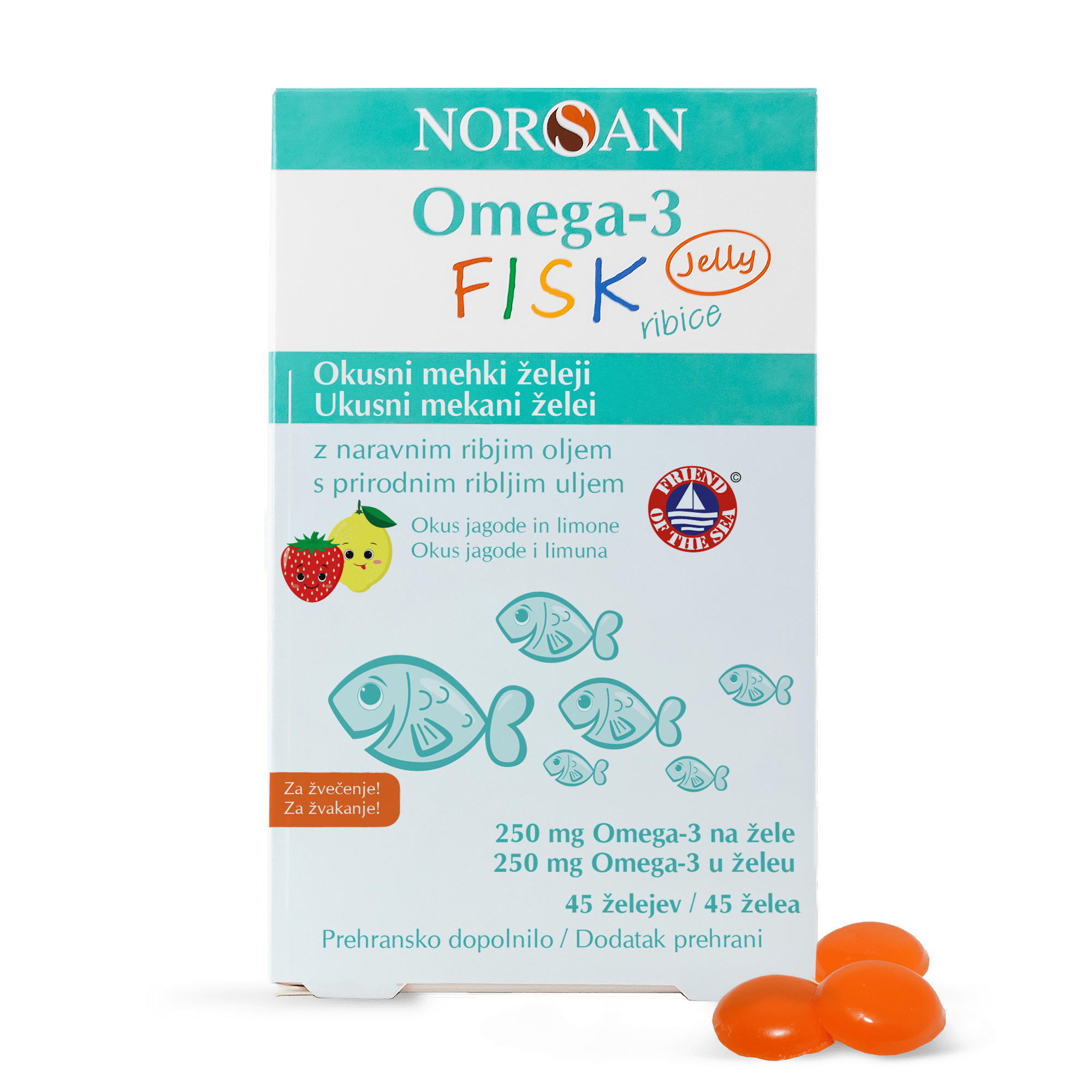 Norsan Omega-3 Fisk želeji - ribice